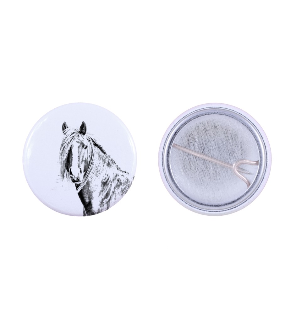 Kanadisches Pferd - Hemdverzierung, Taschenanstecker, das perfekte Geschenk mit der Möglichkeit, Ihr eigenes Markenlogo hinzuzufügen.