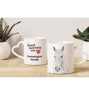 Koń Camargue kubek z koniem good morning serce Art-Dog