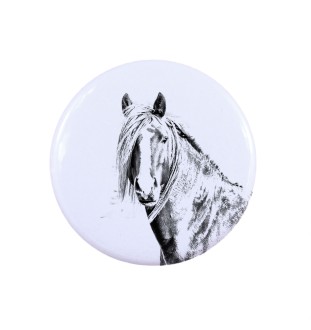 Cheval canadien ornement de chemise, broche pour sac, cadeau idéal avec la possibilité d'ajouter votre propre graphisme de la marque Art-Dog