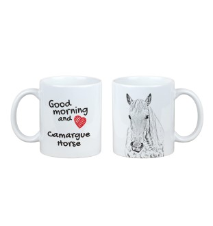 Koń Camargue kubek z koniem good morning Art-Dog