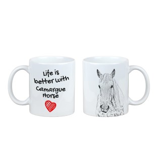 Camargue-Pferd - Tasse mit Pferd, Tasse mit Bild, personalisiertes Geschenk der Marke Art-Dog