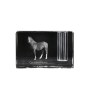 Cheval canadien - Porte-stylos, organiseur en cristal avec image d'un cheval, décoration de bureau unique par la marque Art-Dog