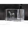 Cheval canadien - Porte-stylos, organiseur en cristal avec image d'un cheval, décoration de bureau unique par la marque Art-Dog