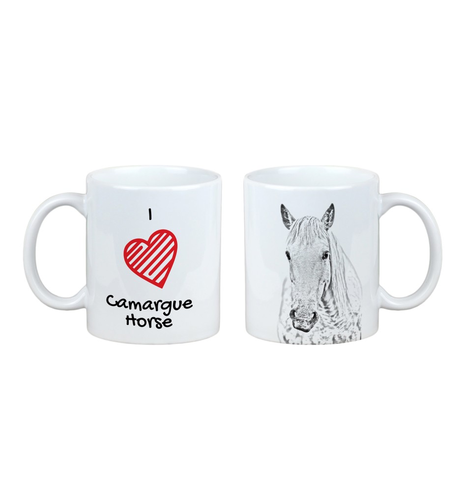 Camargue Horse - cup with a horse, cute cup with graphics, a gift with your photo from the Art-Dog brand