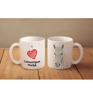 Camargue Horse - cup with a horse, cute cup with graphics, a gift with your photo from the Art-Dog brand
