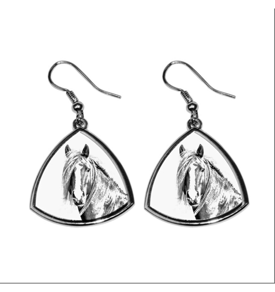 Canadian Horse - earrings with a horse, hanging earrings with a picture, personalized jewelry with Art-Dog brand print