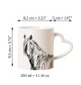 Canadian Horse - cup with a dog, adorable cup with a heart-shaped handle, universal gift from the Art-Dog brand