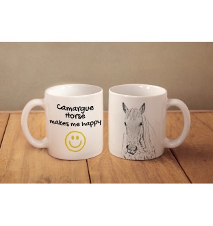 Cheval Camargue - tasse avec un cheval, une tasse joyeuse pour les amoureux des chiens, un cadeau personnalisé de la marque Art-Dog