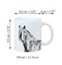 Kanadisches Pferd - Tasse mit Hund, personalisierte Tasse mit Druck, klassisches Geschenk für jeden von der Marke Art-Dog.