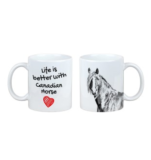 Canadian Horse - mug with a horse, mug with a photo, personalized gift from the Art-Dog brand