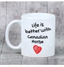 Canadian Horse - mug with a horse, mug with a photo, personalized gift from the Art-Dog brand