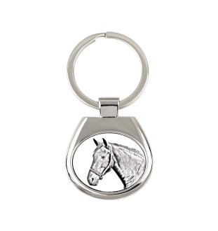 Warmblood danois - porte-clés avec un cheval, porte-clés imprimé, breloque personnalisée de la marque Art-Dog