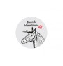 Danish Warmblood - wall clock with a horse, shelf clock with a print, personalized home decoration from the Art-Dog brand