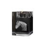 Danish Warmblood - Candle holder with picture of a horse, crystal tealight holder, personalised gift by Art-Dog brand