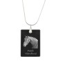 Warmblood danois - Crystal pendant with horse, silver necklace with photo, personalised pendant by Art-Dog brand