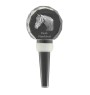 Warmblood danois - Bouchon de bouteille en cristal avec cheval, bouchon de vin unique avec photo, cadeau personnalisé pour sommelier par la marque Art-Dog
