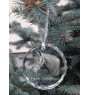 Warmblood danois - boule de Noël en cristal avec une photo, photo de cheval dans le cristal, décoration personnalisée pour sapin de Noël de la marque Art-Dog