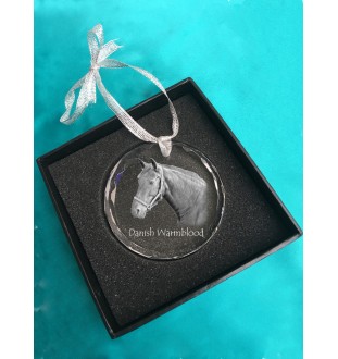 Duński koń gorącokrwisty medal kryształowy z koniem Art-Dog