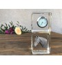 Warmblood danois - montre en cristal avec photo, photo de cheval dans le cristal, horloge de bureau personnalisée de la marque Art-Dog