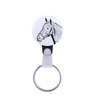 Danish Warmblood - unique keychain with a horse picture, handmade product, light and handy pendant from Art-Dog brand