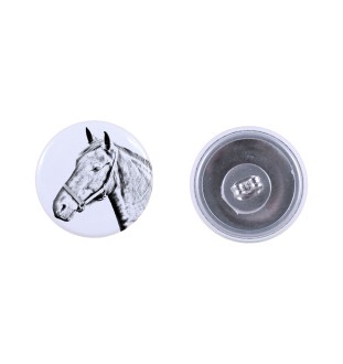 Duński koń gorącokrwisty kolczyki z koniem mały Art-Dog