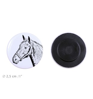 Warmblood danois - aimant avec cheval, empreinte exceptionnelle de cheval de la marque Art-Dog