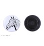 Dänisches Warmblut - Magnet mit Pferd, ein einzigartiges Abdruck des Pferdes der Marke Art-Dog