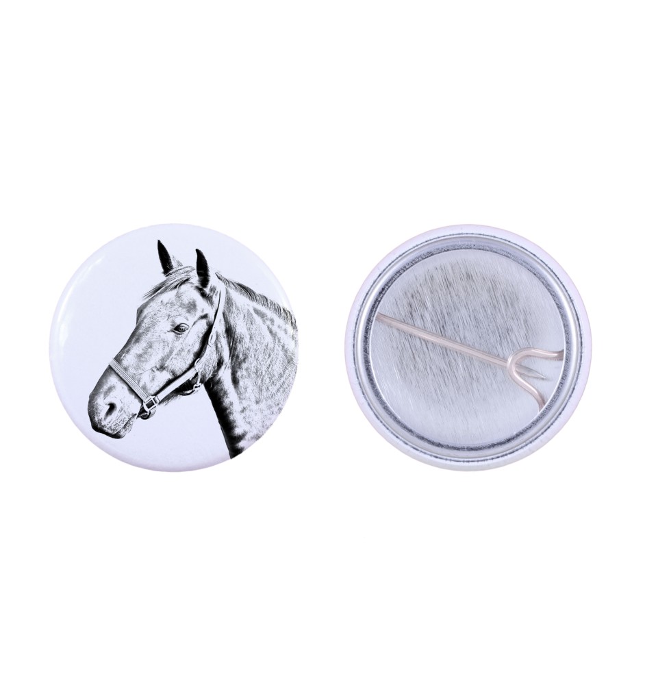 Warmblood danois ornement de chemise, broche pour sac, cadeau idéal avec la possibilité d'ajouter votre propre graphisme de la marque Art-Dog