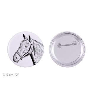 Dänisches Warmblut - Magnet mit Pferd, ein einzigartiges Abdruck des Pferdes der Marke Art-Dog