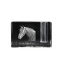 Danish Warmblood - Pen stand, crystal organiser with picture of a horse, unique desk decoration by Art-Dog brand