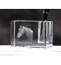 Danish Warmblood - Pen stand, crystal organiser with picture of a horse, unique desk decoration by Art-Dog brand