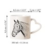 Dänisches Warmblut - Tasse mit Hund, entzückende Tasse mit herzförmigem Henkel, universelles Geschenk der Marke Art-Dog
