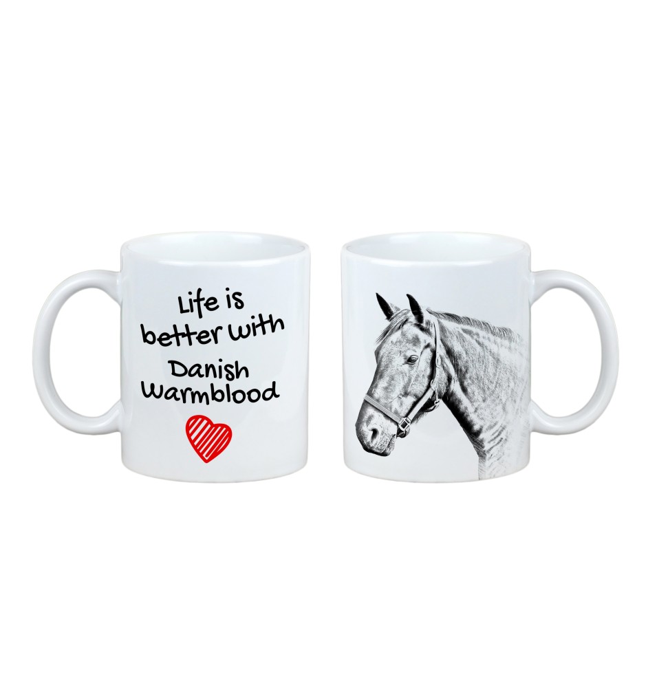 Dänisches Warmblut - Tasse mit Pferd, Tasse mit Bild, personalisiertes Geschenk der Marke Art-Dog