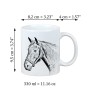 Warmblood danois - tasse avec un cheval, une tasse charmante avec une illustration, un cadeau avec votre photo de la marque Art-Dog