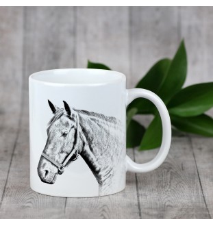 Warmblood danois - tasse avec un cheval, une tasse charmante avec une illustration, un cadeau avec votre photo de la marque Art-Dog