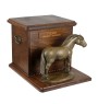Fjordpferd - Eine Urne für die Asche eines Pferdes mit einer Statue, personalisierte Urne mit Gravur, große Schachtel für Pferdeasche von der Marke Art-Dog.