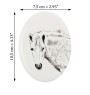 Cheval Fjord - une plaque commémorative avec une photo de cheval, une plaque funéraire avec une impression, une plaque ovale personnalisée de la marque Art-Dog