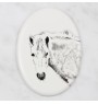 Cheval Fjord - une plaque commémorative avec une photo de cheval, une plaque funéraire avec une impression, une plaque ovale personnalisée de la marque Art-Dog
