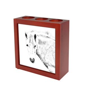 Fjord Horse - pen holder with a horse, desk organizer with a print, personalized desk decoration from the Art-Dog brand