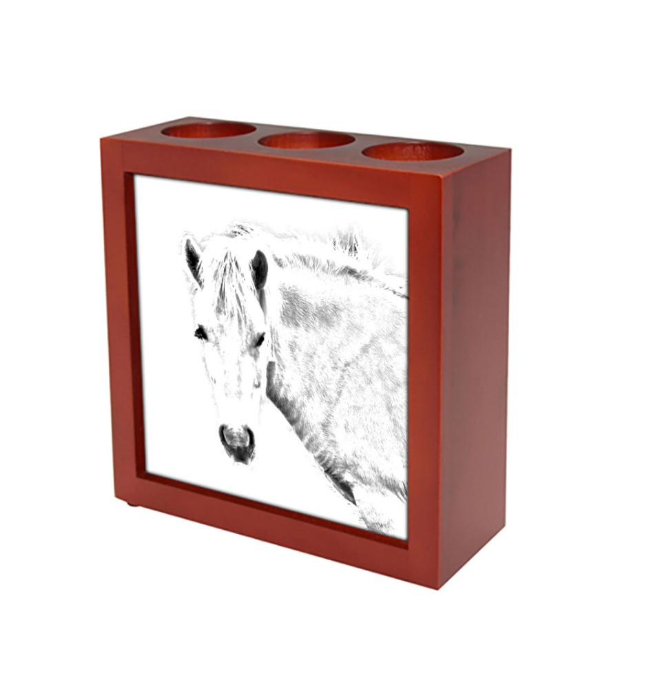 Fjord Horse - pen holder with a horse, desk organizer with a print, personalized desk decoration from the Art-Dog brand