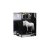 Cheval Fjord - Bougeoir avec image d'un cheval, porte bougie en cristal, cadeau personnalisé par la marque Art-Dog