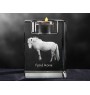 Cheval Fjord - Bougeoir avec image d'un cheval, porte bougie en cristal, cadeau personnalisé par la marque Art-Dog