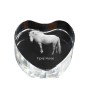 Cheval Fjord - une photo de cheval dans un cristal, un cœur en cristal, un cadre exceptionnel avec une photo de la marque Art-Dog