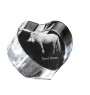 Cheval Fjord - une photo de cheval dans un cristal, un cœur en cristal, un cadre exceptionnel avec une photo de la marque Art-Dog