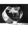 Cheval Fjord - une photo de cheval dans un cristal, un cœur en cristal, un cadre exceptionnel avec une photo de la marque Art-Dog