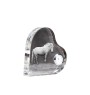Cheval Fjord - horloge en cristal avec une photo de cheval, horloge de table en forme de cœur, horloge debout personnalisée de la marque Art-Dog