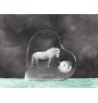Cheval Fjord - horloge en cristal avec une photo de cheval, horloge de table en forme de cœur, horloge debout personnalisée de la marque Art-Dog