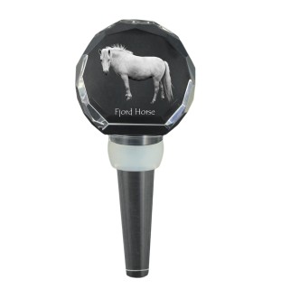 Fjordpferd - Kristallflaschenverschluss mit Pferd, einzigartiger Weinverschluss mit Foto, personalisiertes Geschenk für Sommelier der Marke Art-Dog