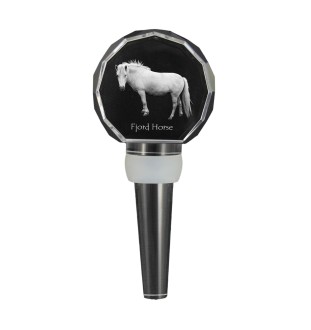 Fjordpferd - Kristallflaschenverschluss mit Pferd, einzigartiger Weinverschluss mit Foto, personalisiertes Geschenk für Sommelier der Marke Art-Dog