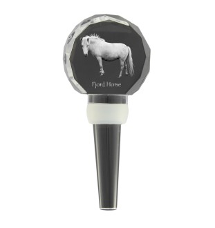 Fjordpferd - Kristallflaschenverschluss mit Pferd, einzigartiger Weinverschluss mit Foto, personalisiertes Geschenk für Sommelier der Marke Art-Dog